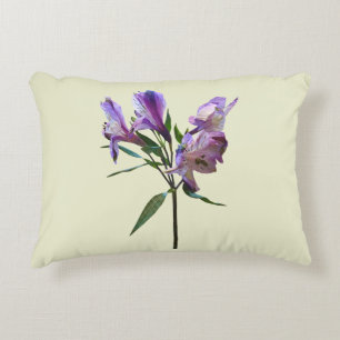 Purple Peruvian Lily Decorative Cushion