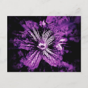 Purple Petal Hellos Postcard