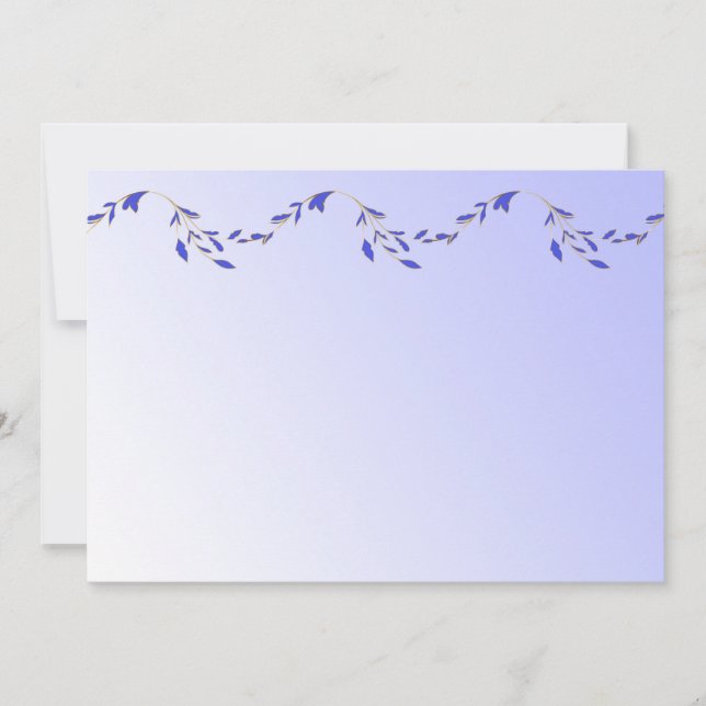 Purple Petals Invitation (Front)