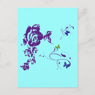 Purple Petals Postcard