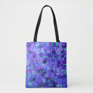 Purple Petals Tote Bag