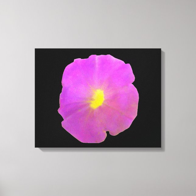Purple Petunia Canvas Print (Front)