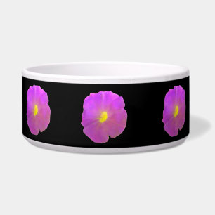 Purple Petunia Dog Bowl