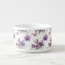Purple Petunia Garden Bowl