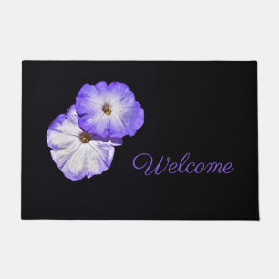 Purple Petunias Doormat