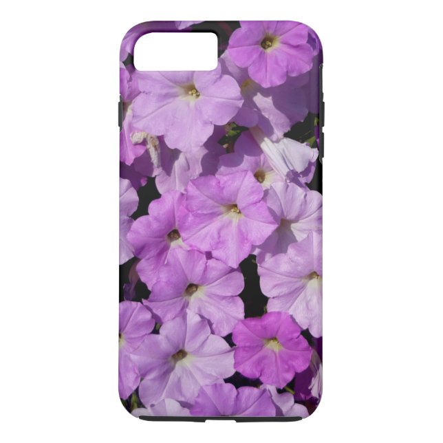 Purple Petunias iPhone 7 Plus Case Tough (Back)
