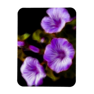 Purple Petunias Magnet