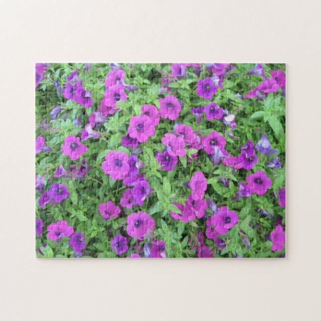 Purple Petunias Puzzle (Horizontal)