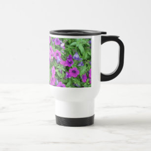 Purple Petunias Travel Mug