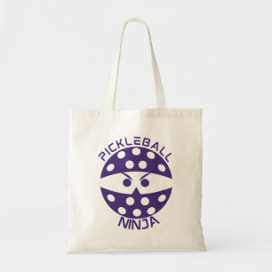 Purple Pickleball Ninja Tote Bag