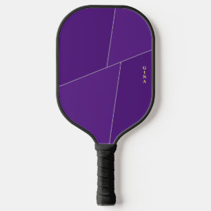 Purple Pickleball Paddle Personalised with Name