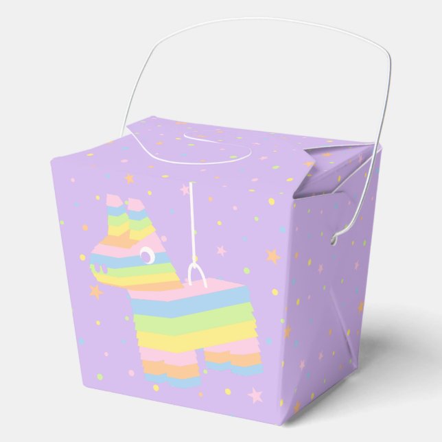 Purple Piñata Party Favour Box (Front)