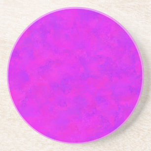 Purple Pink Abstract Pattern Coaster