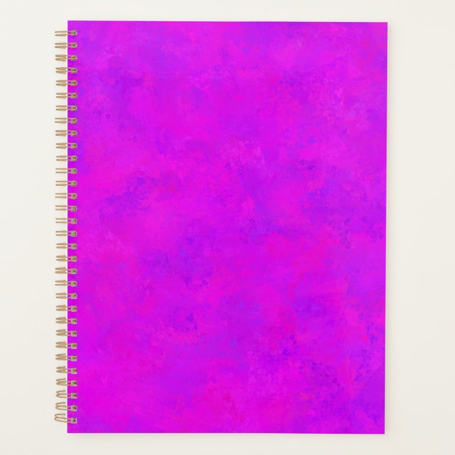 Purple Pink Abstract Pattern Planner (Front)