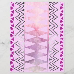 Purple & Pink Abstract Scrapbook Paper