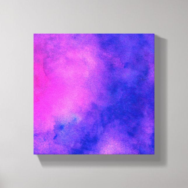 Purple Pink Abstract Texture Canvas Print (Front)