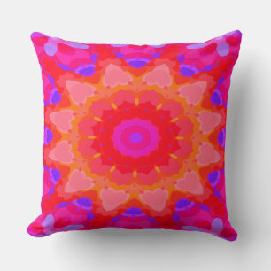 Purple, Pink and Orange Cushion