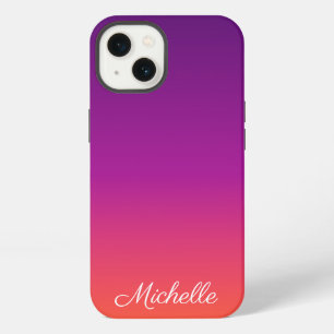 Purple, pink and orange gradient ombre Case-Mate i iPhone 13 Case