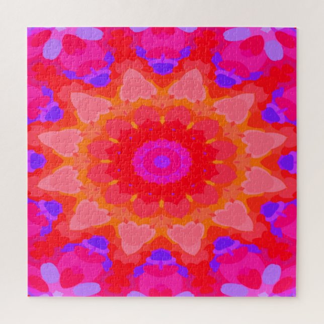 Purple, Pink and Orange  Jigsaw Puzzle (Vertical)