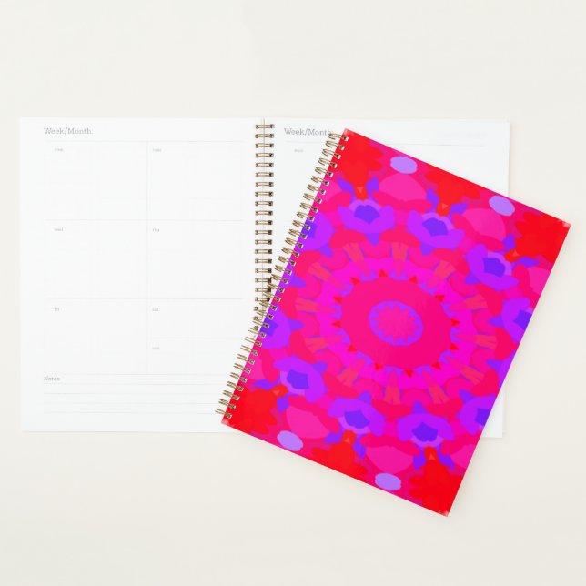 Purple, Pink and Orange Mandala Planner (Display)