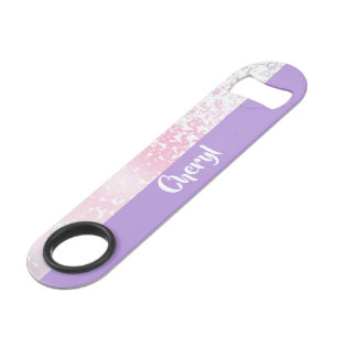 Purple, pink and white ombre glitter