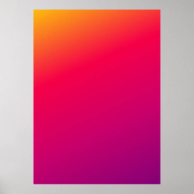Purple, pink and yellow gradient Cover Poster (Front)