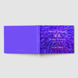 Purple Pink Blue Birthday Party Memory/Guest Book