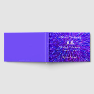 Purple Pink Blue Birthday Party Memory/Guest Book