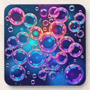 Purple Pink Bubble Magic Coaster