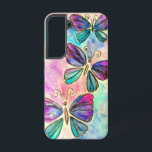 Purple Pink Butterflies Samsung Galaxy Case<br><div class="desc">Colourful Butterflies Flying Samsung Galaxy Cases or iPhone Cases - Painting - Customisable - Choose / Add Your Unique Text - Name / Colours / Font / Size / Elements - Image / more - Make Your Special Gift - Resize and move or remove and add elements / text with...</div>