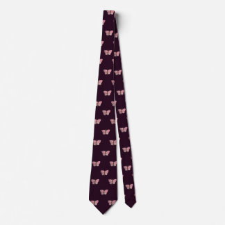Purple Pink Butterfly Wedding Professional Work Tie