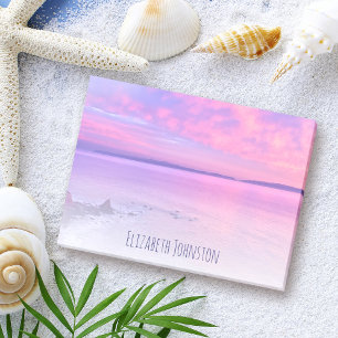 Purple Pink California Beach Sunset Photo Custom Post-it Notes
