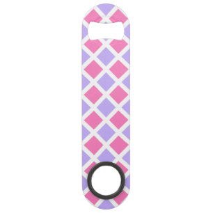 Purple Pink Chequered Diamond Pattern