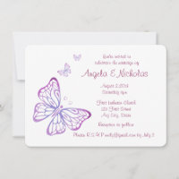 Purple Pink Classy Garden Butterfly