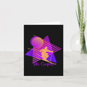 Purple Pink Colorado Skiing Ski Cooper Leadville C Card