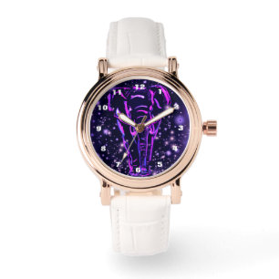 Purple Pink Elephant Watch
