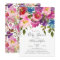 Purple &  Pink Floral Baby Shower Invitation