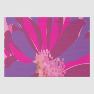 Purple Pink Floral Pattern Tissue Paper