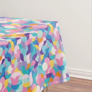 Purple & Pink Geometric Pattern Tablecloth
