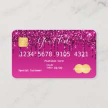 Purple Pink Glitter Credit