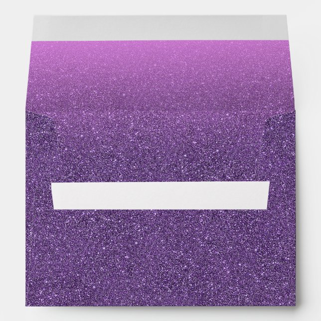 Purple pink glitter envelope (Back (Bottom))