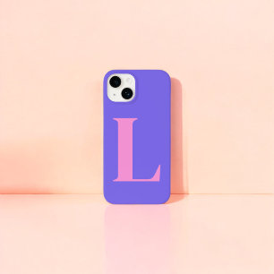 Purple Pink Initial Personalised Monogram Design  Case-Mate iPhone 14 Case