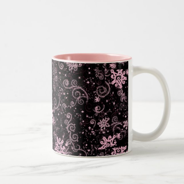 Purple & Pink Jazz design - mug (Right)