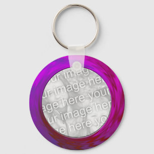 purple pink key ring