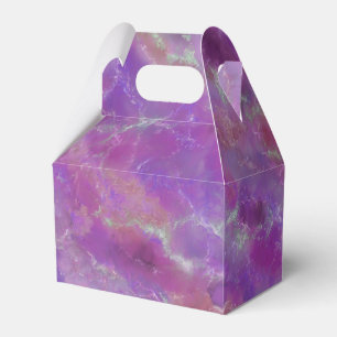 Purple Pink Marble Pattern Favour Box