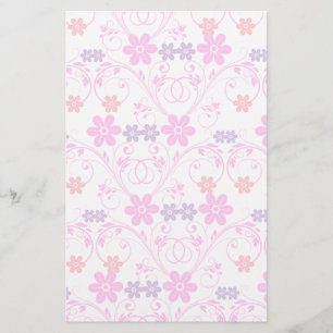 Purple & Pink Modern Floral Stationery