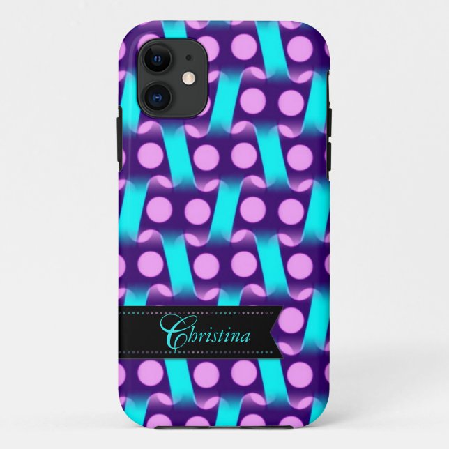 Purple Pink Modern pattern  iPhone 5 Case-mate Case (Back)