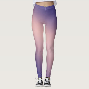 Purple Pink moonlight ombre effect  Leggings