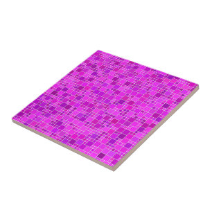 Purple Pink Mosaic - Beautiful Abstract - Elegant Tile