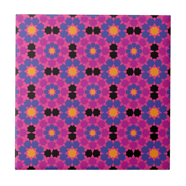 Purple Pink Mosaic Tile (Front)